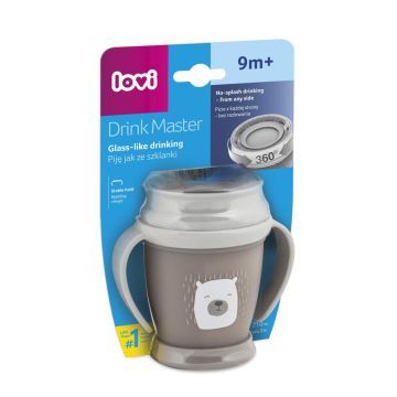 Lovi 360 Drink Master Kubek Beżowy Buddy Bear 210 ml