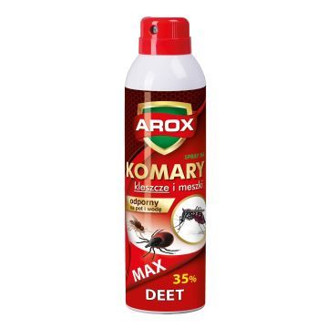 Arox Deet Spray Na Komary, Kleszcze i Meszki Max 250 ml