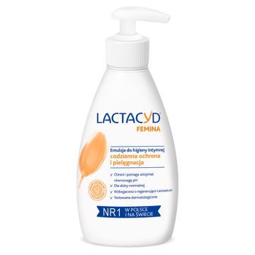LACTACYD Emulsja Do Higieny Intymnej Do Codziennej z Pompką 200 ml