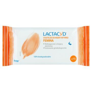 LACTACYD Chusteczki Do Higieny Intymnej 15 szt.