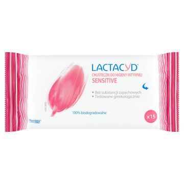 LACTACYD Chusteczki Do Higieny Intymnej 15 szt.