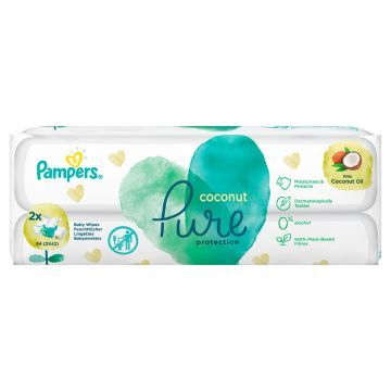 Pampers Coconut Pure Chusteczki Nawilżane 84 szt.
