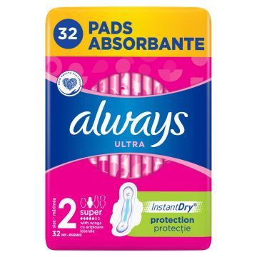 Always Ultra Super Plus Podpaski 32 szt.
