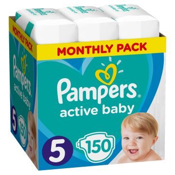 Pampers Active Baby Pieluchy Rozmiar 5 150 szt.