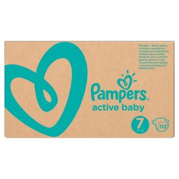 Pampers Active Baby Pieluchy Rozmiar 7 112 szt.
