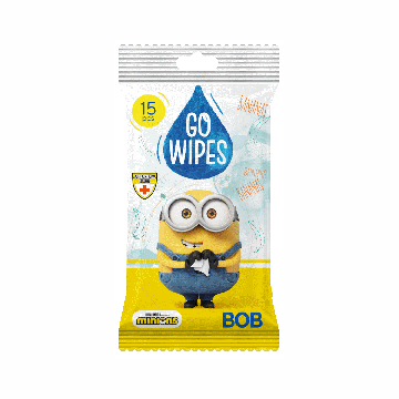 MINIONS CHUSTECZKI NAWILŻANE MINIONS 15 SZT.