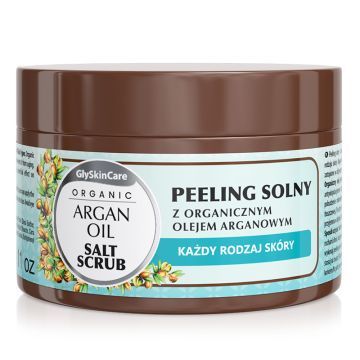 Glyskincare Organic Oils Argan Peeling Solny Do Ciała 400 g