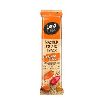 Long Chips Veggie Chipsy Ziemniaczane o Smaku Papryki z Majerankiem 75 g