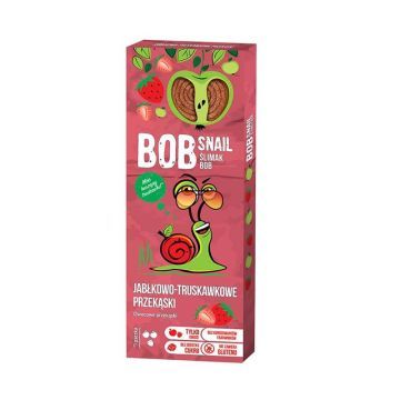 Bob Snail Przekąska Jabłkowo-truskawkowa z Owoców Bez Dodatku Cukru 30 g