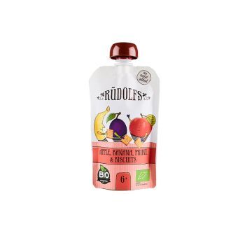 Rudolfs Bio Mus Owocowy Banan, Śliwka, Jabłko 110 g