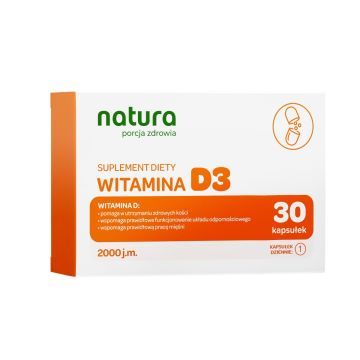NATURA PORCJA ZDROWIA  NATURA PORCJA ZDROWIA VIT D2000,30SZT