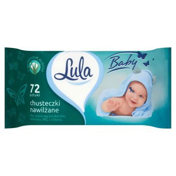Lula Baby Chusteczki Nawilżane z Dodatkiem Aloesu 72 szt.