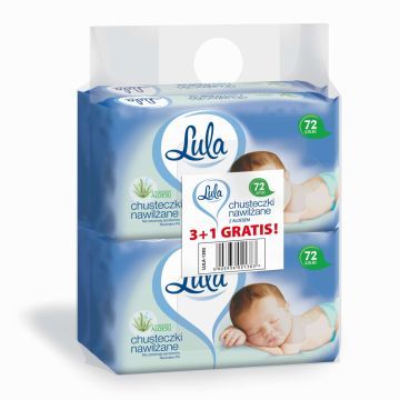 Lula Chusteczki Nawilżane z Aloesem 76 szt.