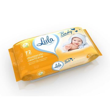 Lula Baby Chusteczki Nawilżane z Rumiankiem 72 szt.