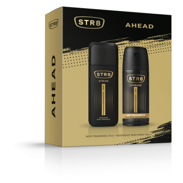 Str8 Ahead Zestaw Dezodorant w Atomizerze 75ml i Dezodorant w Sprayu 150ml 1 szt.