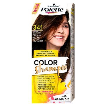 PALETTE SCHAMPOO PALETTE SZAMP.KOL.341 CIEMNA CZEKOLADA