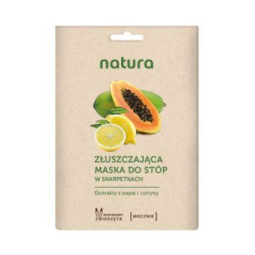 NATURA EKO  ZŁUSZCZAJĄCA MASKA DO STÓP W SKARPETACH 1 PARA