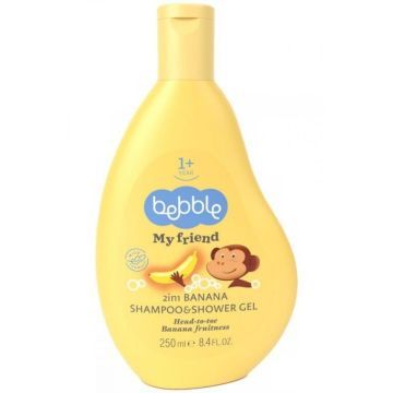 Bebble Szampon i Żel Do Kąpieli Bananowy 250 ml