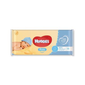 Huggies Pure Chusteczki Nawilżane 56 szt.