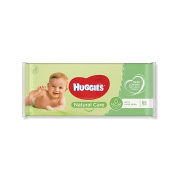 Huggies Natural Care Chusteczki Nawilżane 56 szt.