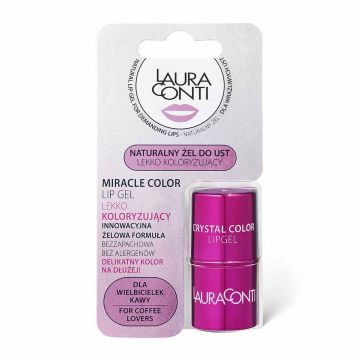 Laura Conti Naturalny Żel Do Ust Crystal Color Lekko Koloryzujący 4 g