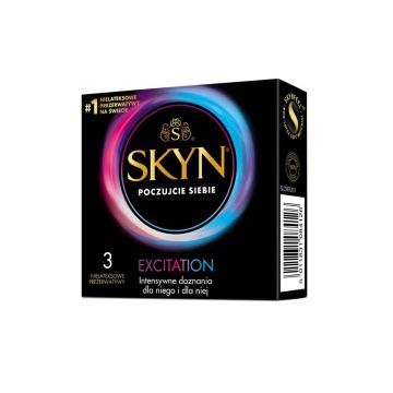 Unimil Skyn Prezerwatywy Nielateksowe Excitation 3 szt.