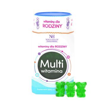 Noble Health Health Line Suplement Diety w Postaci Żelek Witaminy Dla Rodziny 300 g