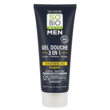 So'bio Etic Men Żel Pod Prysznic i Szampon Imbir 200 ml