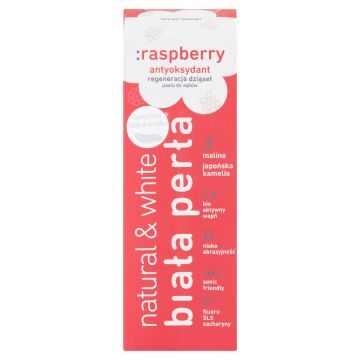 Biała Perła Natural Raspberry Pasta Do Zębów 75 ml
