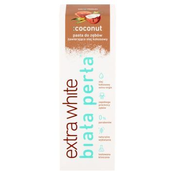 Biała Perła Coconut Extra White Pasta Do Zębów 75 ml