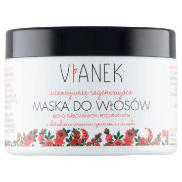 Vianek Czerwona Maska Do Włosów Blond, Farbowanych i Rozjaśnianych 150 ml