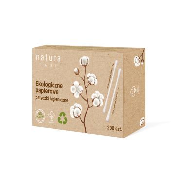NATURA CARE Patyczki papierowe 200 szt.