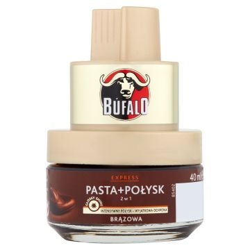 Bufalo 2w1 Pasta Do Butów Brązowa 40 ml