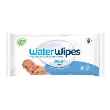 WATERWIPES Chusteczki Nawilżane w 100% Biodegradowalne 60 szt.
