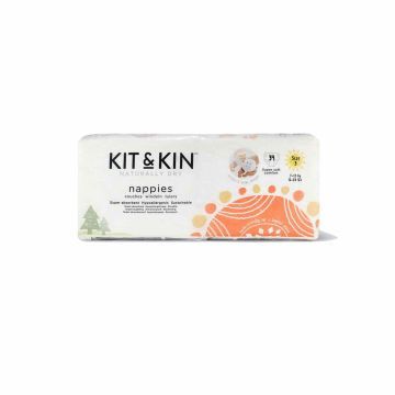 Kit & Kin Naturally Dry Pieluchy Rozmiar 3 34 szt.