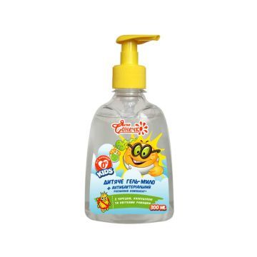 Jasne Słoneczko Dla Dzieci Antybakteryjne Żelowe Mydło z Ziołami. Nagietkiem i Rumiankiem 300 ml