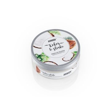 Anwen Kokos i Glinka Maska Do Włosów 200 ml