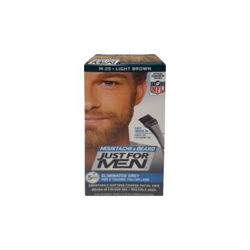 Just For Men Moustache & Beard Żel Koloryzujący Do Brody i Wąsów M-25 Light Jasny Brąz 60 ml