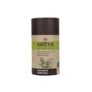 SATTVA AYURVEDA SATTVA NATUR.ZIOL.FARBA CIEMNY BRĄZ 150G