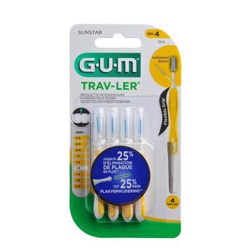 Gum Trav-ler Szczoteczki Międzyzębowe 1,3 Mm 4 szt.