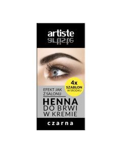 ARTISTE Henna Do Brwi Czarna w Kremie 30 g