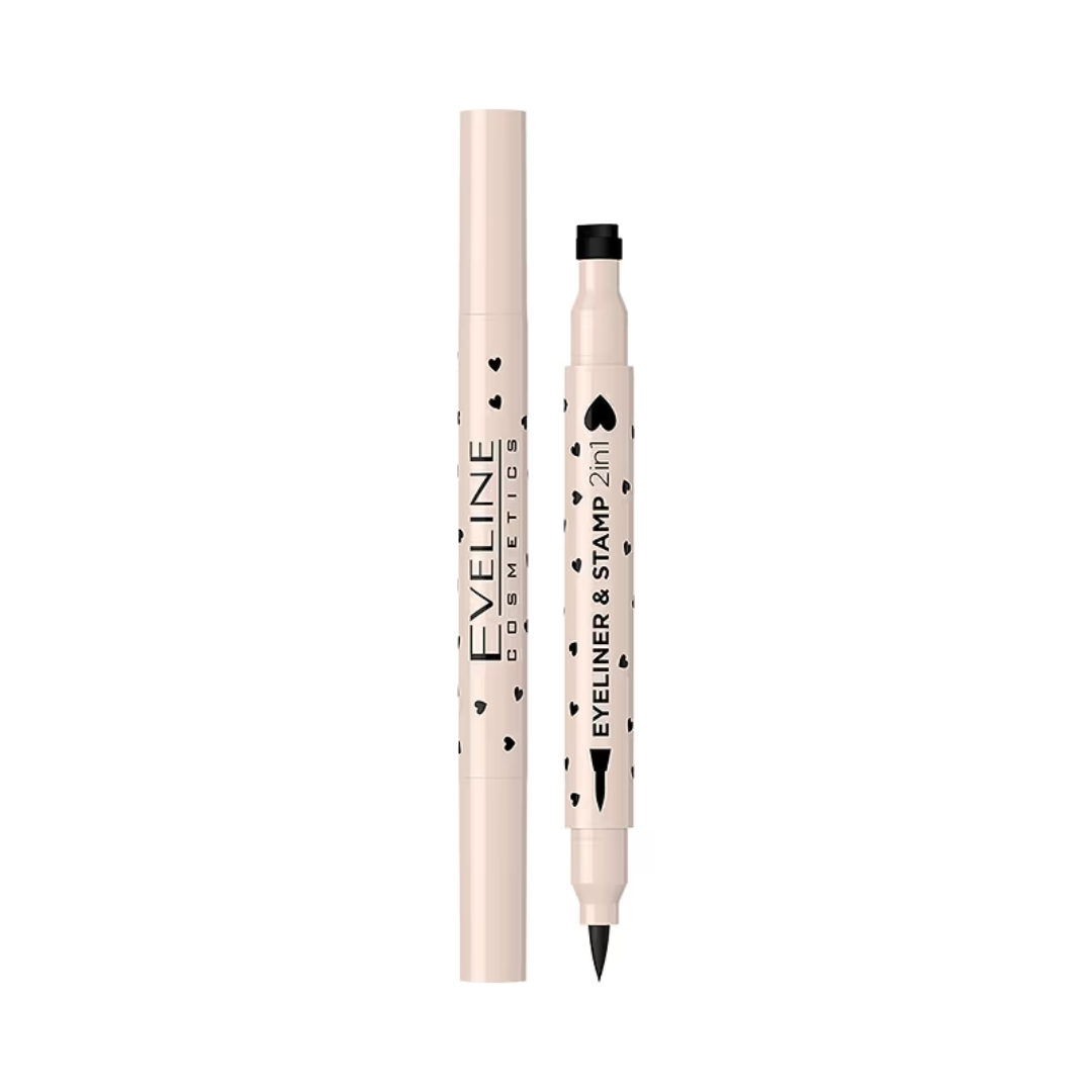 EVELINE EYELINER ZE STEMPLEM W PISAKU 2W1 GWIAZDA 02 