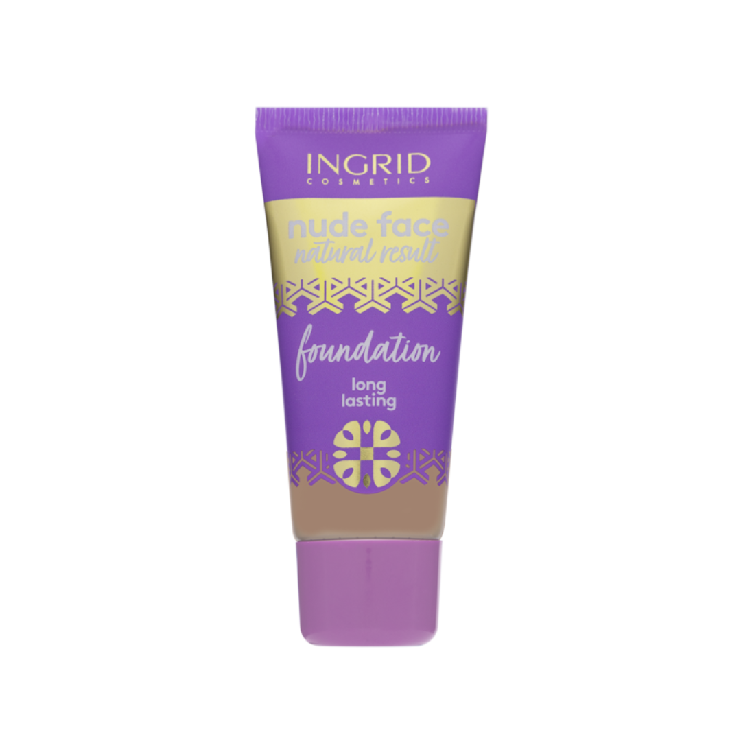 INGRID podkład kryjący Nude Face Natural Result Foundation 24 - Nutty