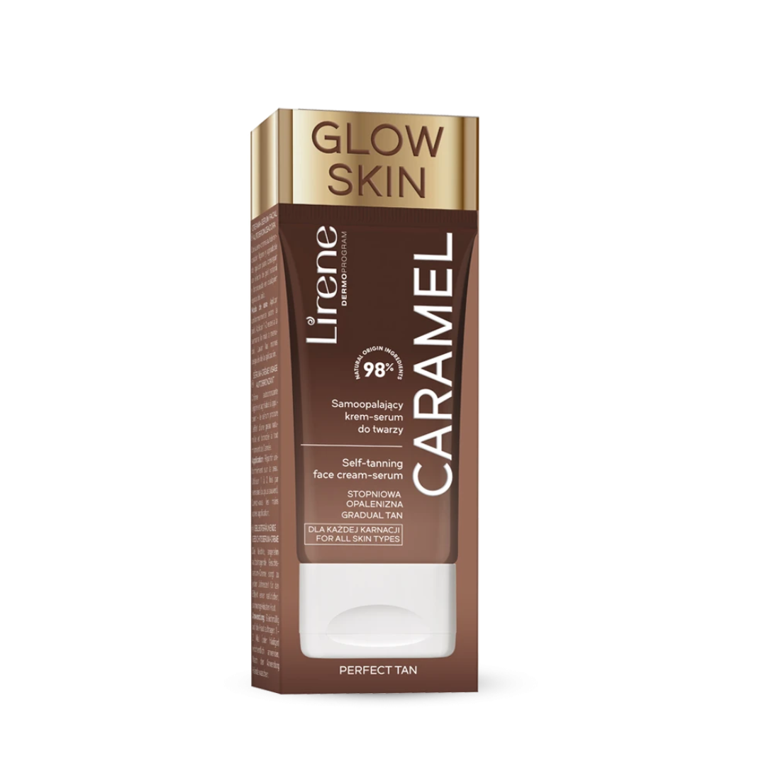 LIRENE PERFECT TAN SAMOOPALAJĄCY KREM-SERUM DO TWARZY CARAMEL 50 ML