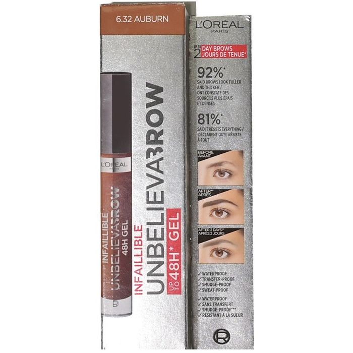 L'OREAL UNBELIEVA BROW TUSZ DO BRWI 6.32 AUBURN main product photo