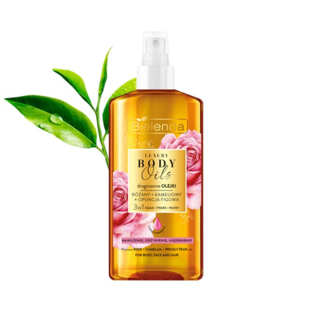 BIELENDA LUXURY BODY OILS RÓŻANY + KAMELIOWY + OPUNCJA FIGOWA 3W1 150ML