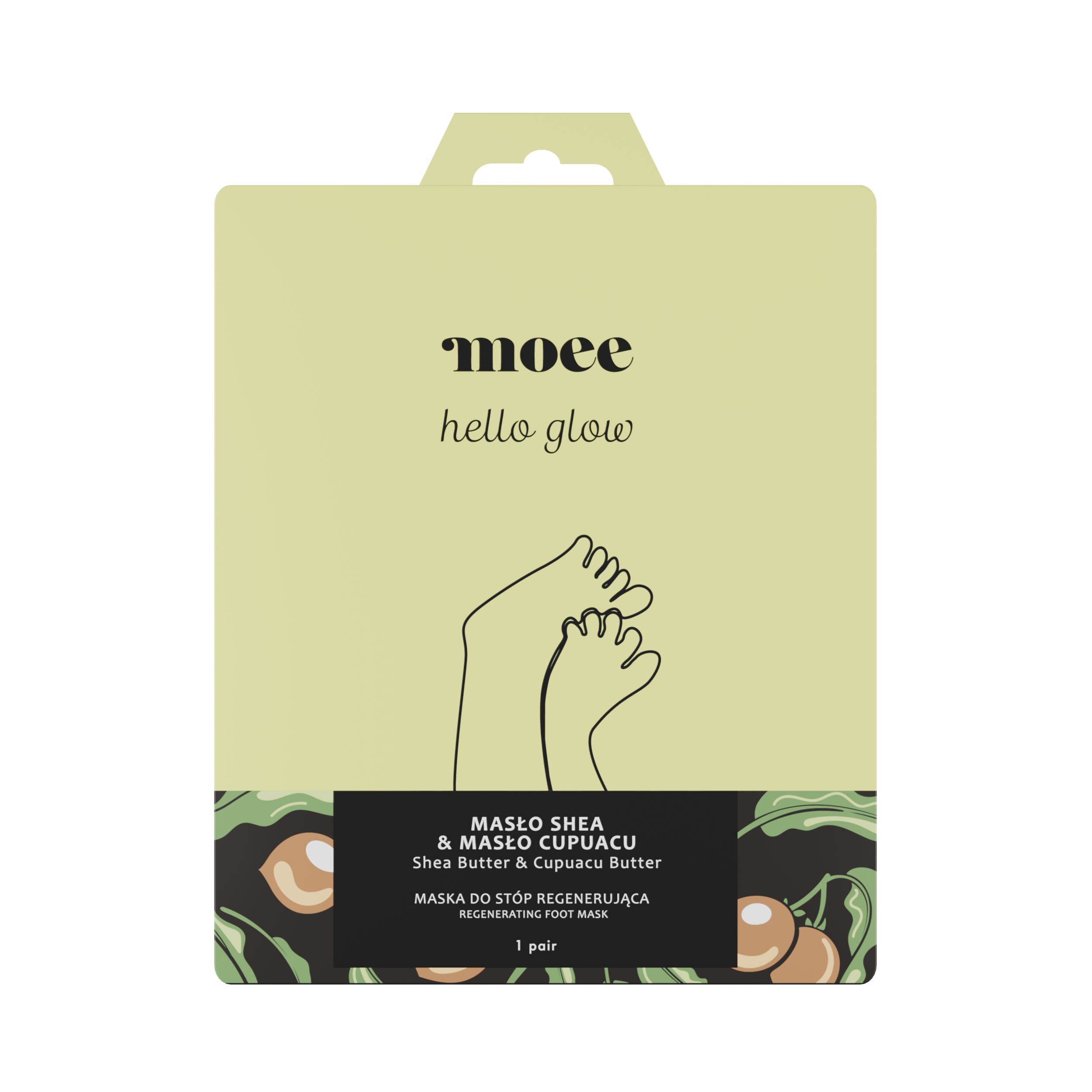 Moee maska do stóp regeneracyjna 1 szt. 