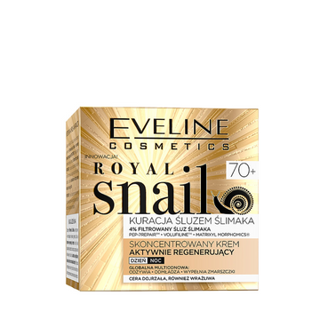 Eveline Royal Snail Skoncentrowany krem ze śluzu ślimaka aktywnie regenerujący 70+