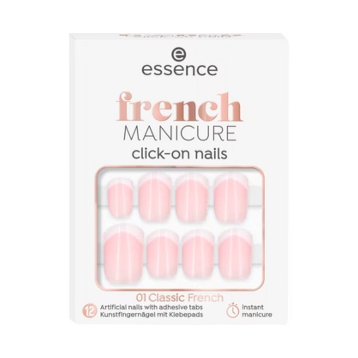 ESSENCE SZTUCZNE PAZNOKIE TYPU CLICK & GO FRENCH MANICURE 01 main product photo