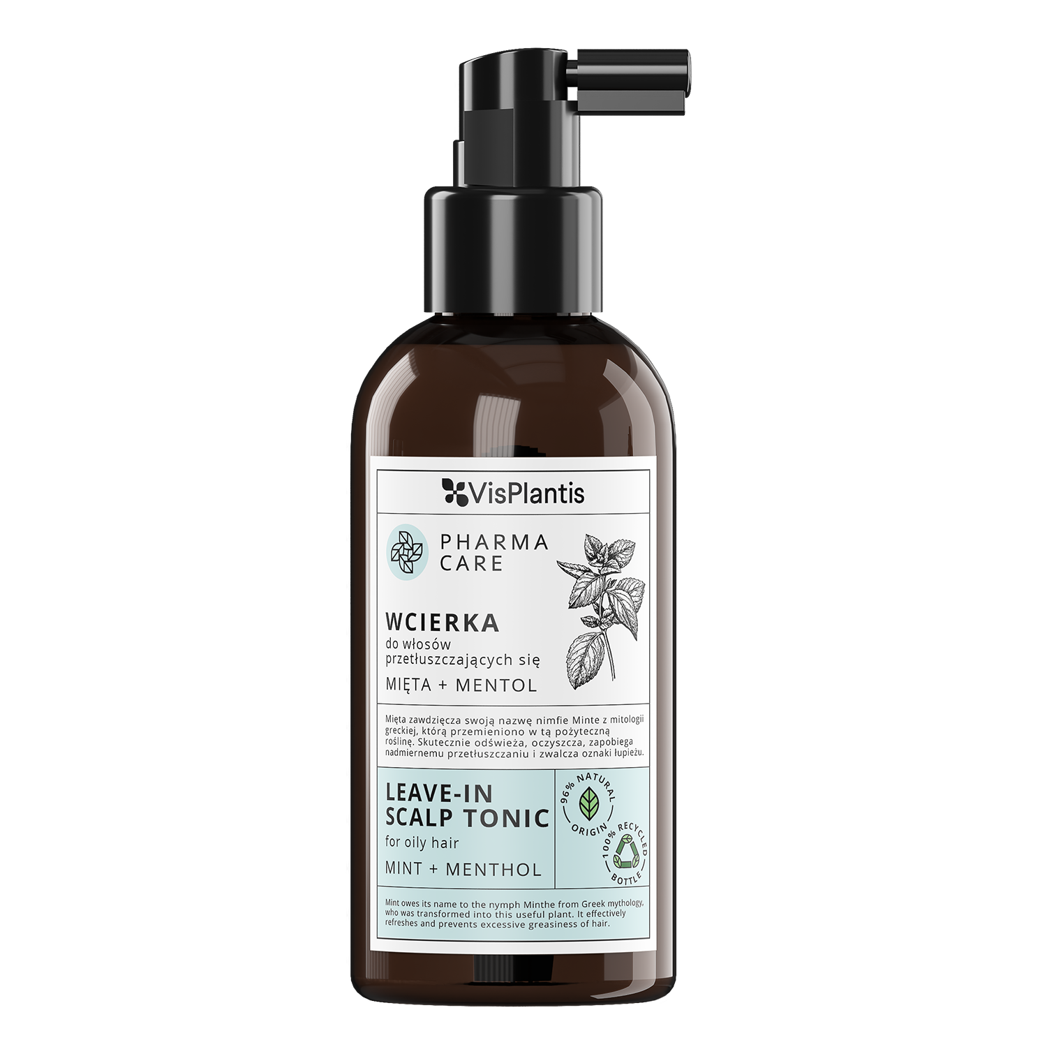 PHAMRA CARE wcierka do włosów przetłuszczających się, mięta + mentol 150ML